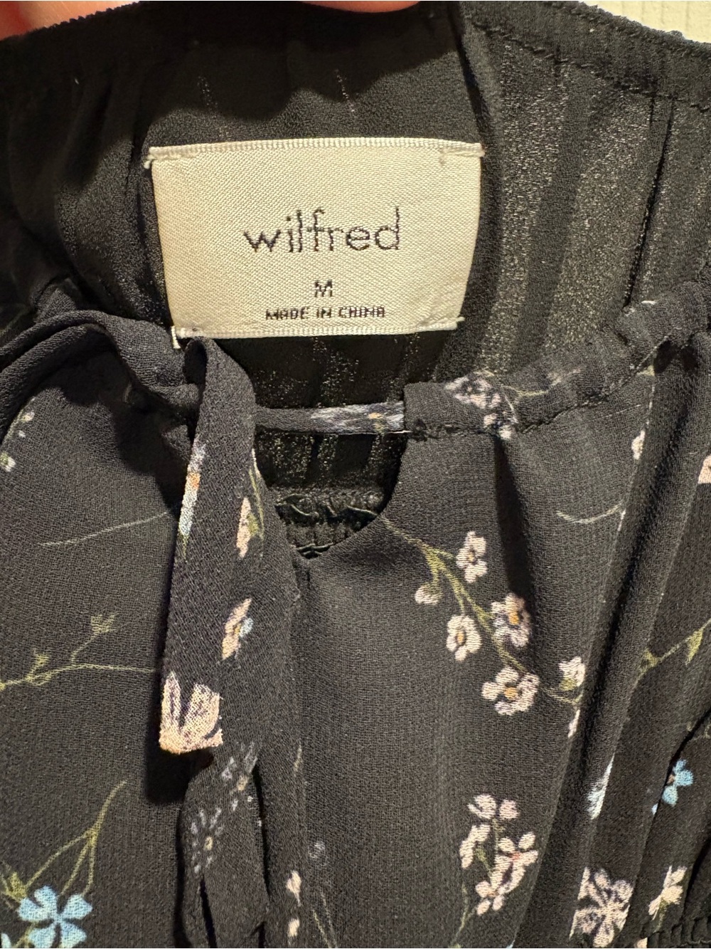 Wilfred Navy Floral Slip Midi Dress - Picture 2 of 3